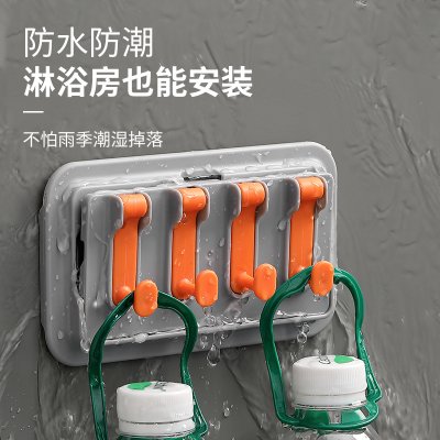 【多功能壁掛架】掛勾支架-廚房浴室收納置物架 商品圖片 1