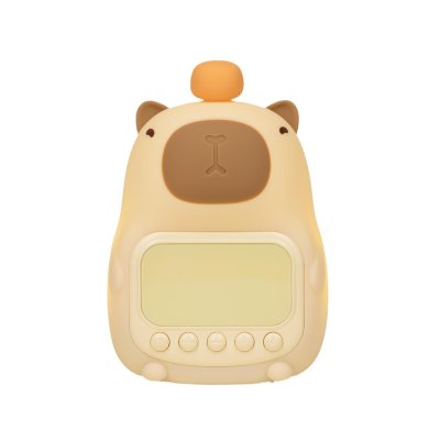 【療癒拍拍燈】卡皮巴拉矽膠鬧鐘小夜燈 商品圖片 5