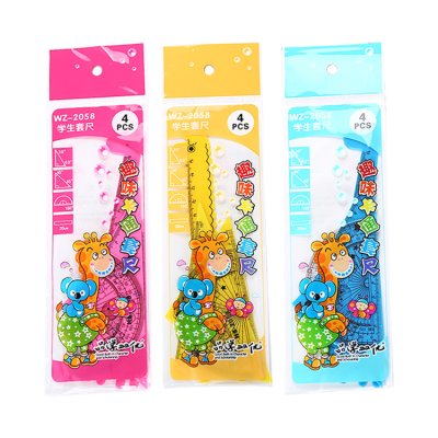 【長頸鹿造型】套尺4件組 - 三角量角直尺文具 商品圖片 5