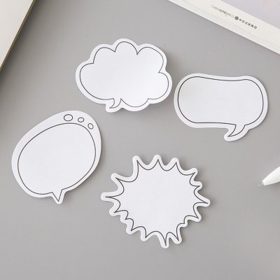 【清新文具】日系對話框便利貼 - 手帳筆記留言N次貼 商品圖片 1