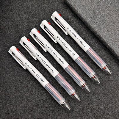 【三色中性筆】黑藍紅三合一 0.5mm大容量滑順書寫 辦公文具批發 商品圖片 2