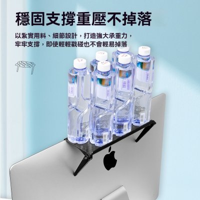 【螢幕上方架】免打孔置物架-電視機上盒收納 商品圖片 2