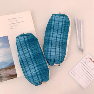 【復古格子】筆袋 - 簡約多功能文具收納袋 商品圖片 7
