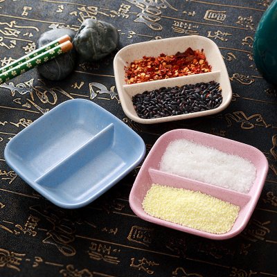 【小麥秸稈】日式醬料碟 - 環保分隔設計 商品圖片 2