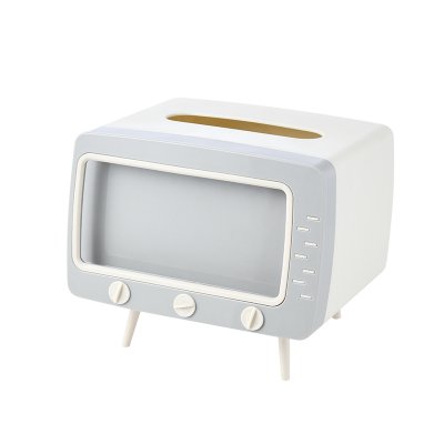 【電視機造型】面紙盒 - 多功能手機支架 商品圖片 6