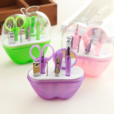【蘋果造型】美甲工具8件組 - 專業修甲套裝