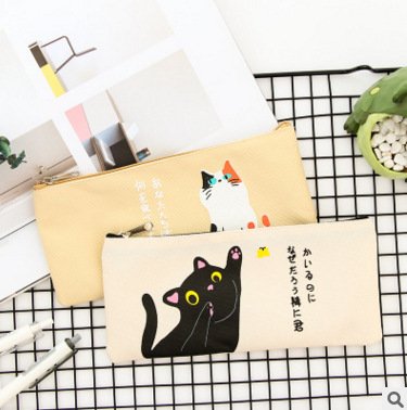【貓咪牛津布】筆袋 - 客製彩色文具收納