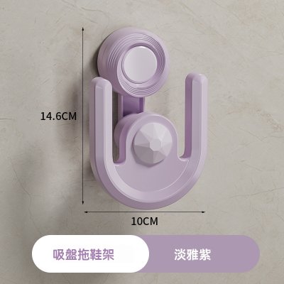 【立體鞋架】吸盤壁掛式-浴室拖鞋瀝水收納 商品圖片 6