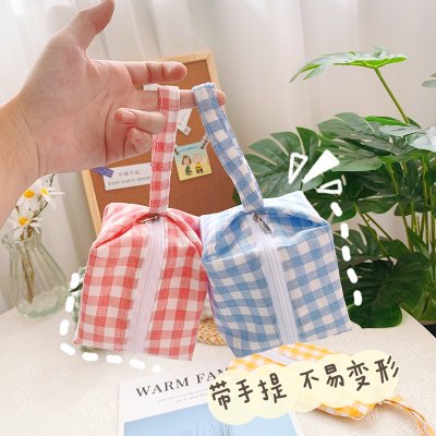 【簡約格紋】隨身包 - 迷你化妝品零錢收納包 商品圖片 2