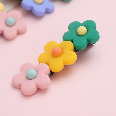 【3朵小花】撞色髮夾 - 時尚可愛瀏海夾 商品圖片 2