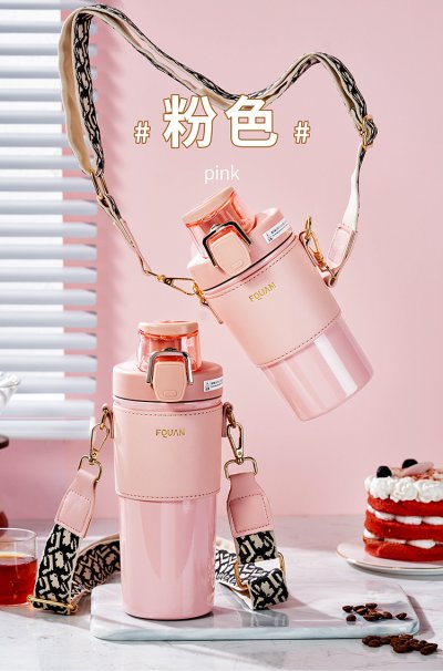 【316不鏽鋼杯】雙飲保溫杯-彈蓋高質感環保水壺 商品圖片 5
