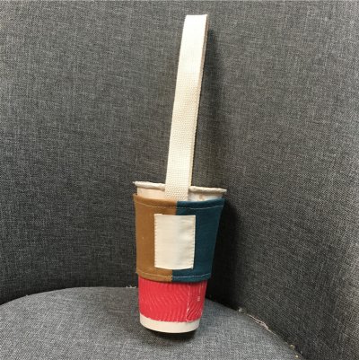 【撞色拼接】手搖杯提袋 - 摺疊環保杯套 商品圖片 8