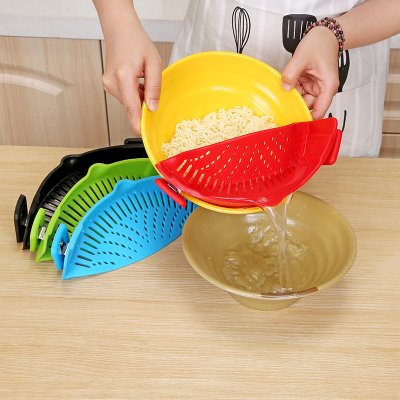 【創意矽膠】鍋邊瀝水器 - 廚房麵條防漏瀝水器 商品圖片 2