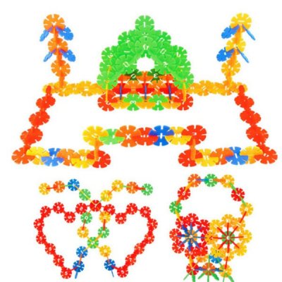【創意拼接】彩色雪花片積木-兒童空間建構玩具 商品圖片 3