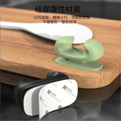【無痕壁掛架】黏貼式飯勺掛架-矽膠廚房掛勾 商品圖片 3