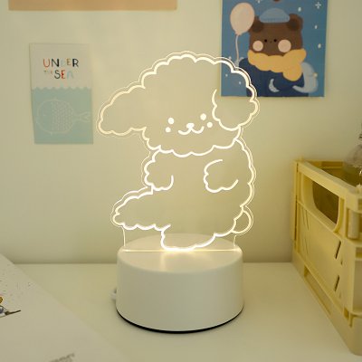 【可愛3D夜燈】氛圍小夜燈-壓克力床頭LED檯燈 商品圖片 1