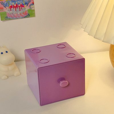 【糖果色積木盒】收納盒-桌面抽屜雜物置物小盒 商品圖片 6