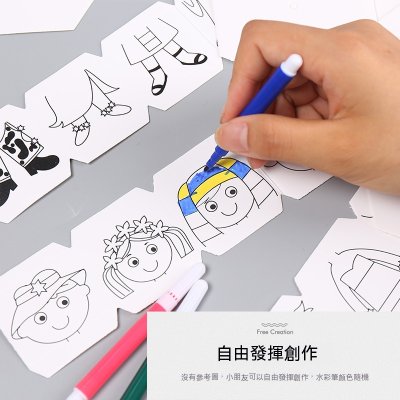【DIY彩繪】旋轉換裝玩具-創意美勞手工 商品圖片 2