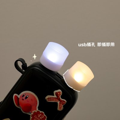 【簡約USB夜燈】居家LED燈-多用途床頭護眼圓燈 商品圖片 2