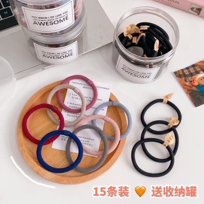 【無接縫彈力】髮圈 - 罐裝不傷髮 (15條) 商品圖片 2