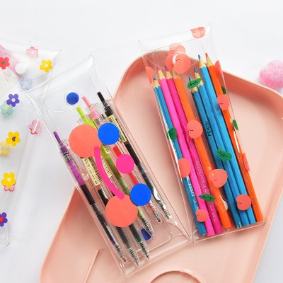 【按壓透明】印花PVC筆袋 - 小清新文具收納 商品圖片 3