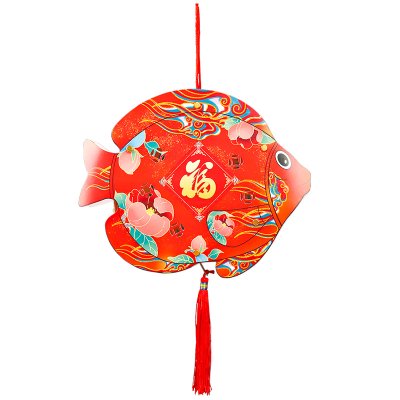 【吉祥小魚燈籠】如意燈籠-春節元宵紙質材料包 商品圖片 4