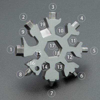 【雪花19合一】扳手 - 內六角八角多功能工具 商品圖片 3