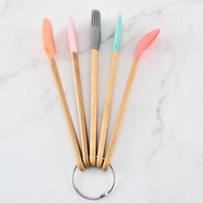 【彩色烘焙】工具5件組 - 木柄矽膠鍋鏟刮刀 商品圖片 5