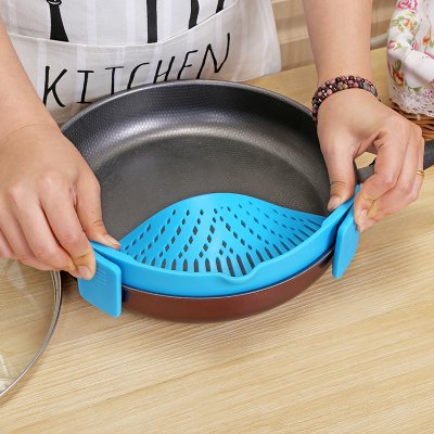 【創意矽膠】鍋邊瀝水器 - 廚房麵條防漏瀝水器 商品圖片 4