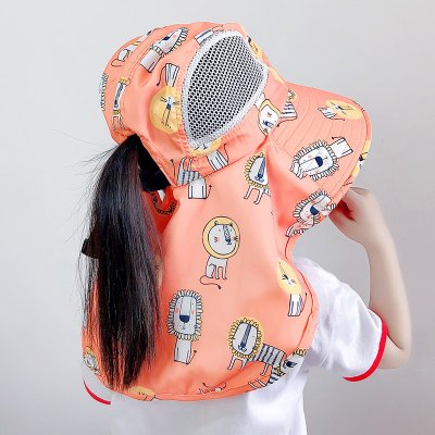 【動物圖案】兒童遮陽帽 - 披肩式透氣帽 商品圖片 3