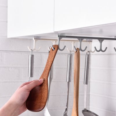 【軌道式推拉】無痕掛鉤 - 廚房櫥櫃收納架 商品圖片 5