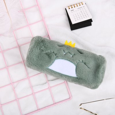 【恐龍毛絨筆袋】大容量-多功能文具化妝包 商品圖片 8