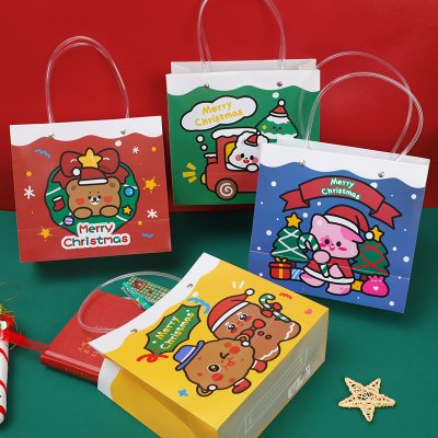 【聖誕包裝袋】透明PVC禮物袋-防水手提禮品收納袋 商品圖片 3