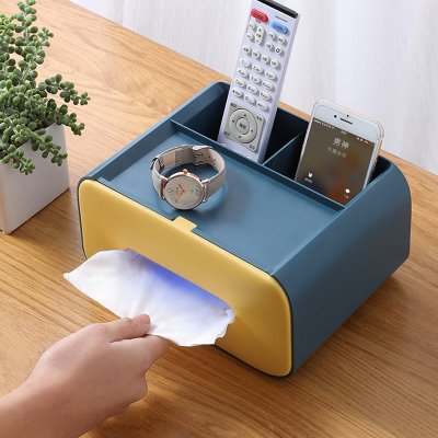 【雙層分格】桌面收納盒-面紙遙控器整理 商品圖片 4