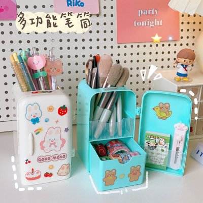 【迷你冰箱造型】筆筒 - 創意桌面收納 商品圖片 1
