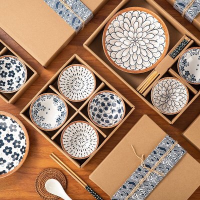 【日式復古餐具組】陶瓷碗盤組-喬遷賀禮餐具