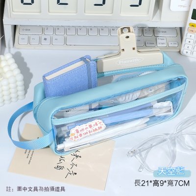【韓系透明筆袋】ins風大容量-防水化妝收納 商品圖片 7