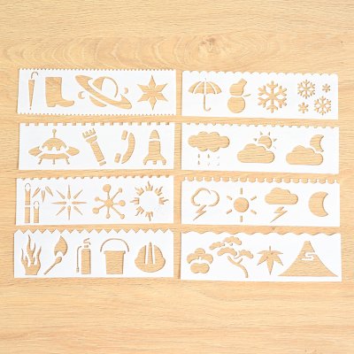【鏤空設計】創意繪畫模板 - DIY手帳花邊 商品圖片 9