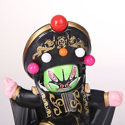 【精品文創】川劇變臉娃娃筆筒 - 傳統藝術彩繪高檔禮品 商品圖片 4