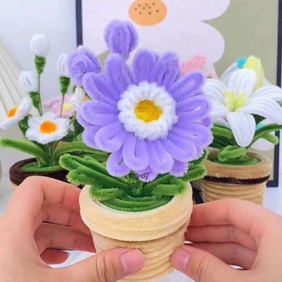 *DIY盆栽扭扭棒 花束小盆栽 手工材料包 商品圖片 2