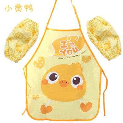 【可愛卡通】防水圍裙 - 創意兒童圍裙袖套組 商品圖片 5