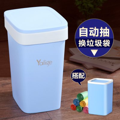 【半自動換袋】創意垃圾桶 - 按壓式辦公居家 商品圖片 2