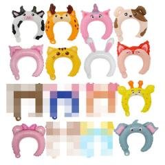 【派對氣球髮箍】可愛動物造型-鋁膜氣球生日派對