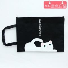(６入)【貓咪帆布袋】A4文件袋-資料隨身收納 商品圖片 4