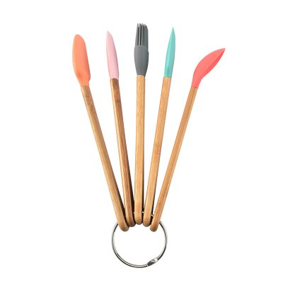 【彩色烘焙】工具5件組 - 木柄矽膠鍋鏟刮刀 商品圖片 4