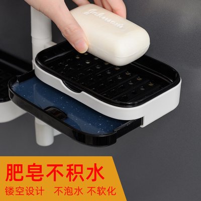 【創新旋轉盒】壁掛肥皂盒-抽屜瀝水香皂收納架 商品圖片 3