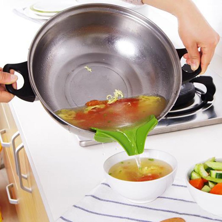【鍋子輔助導流器】鍋具圓口邊緣導流 - 矽膠液體倒流嘴廚房工具
