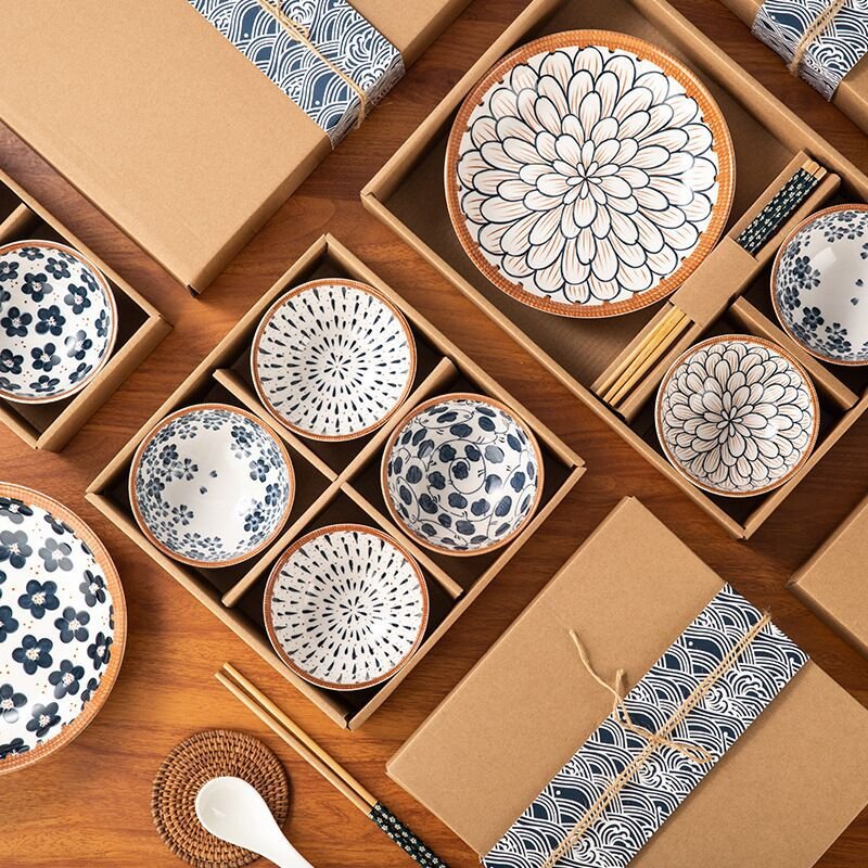 【日式復古餐具組】陶瓷碗盤組-喬遷賀禮餐具