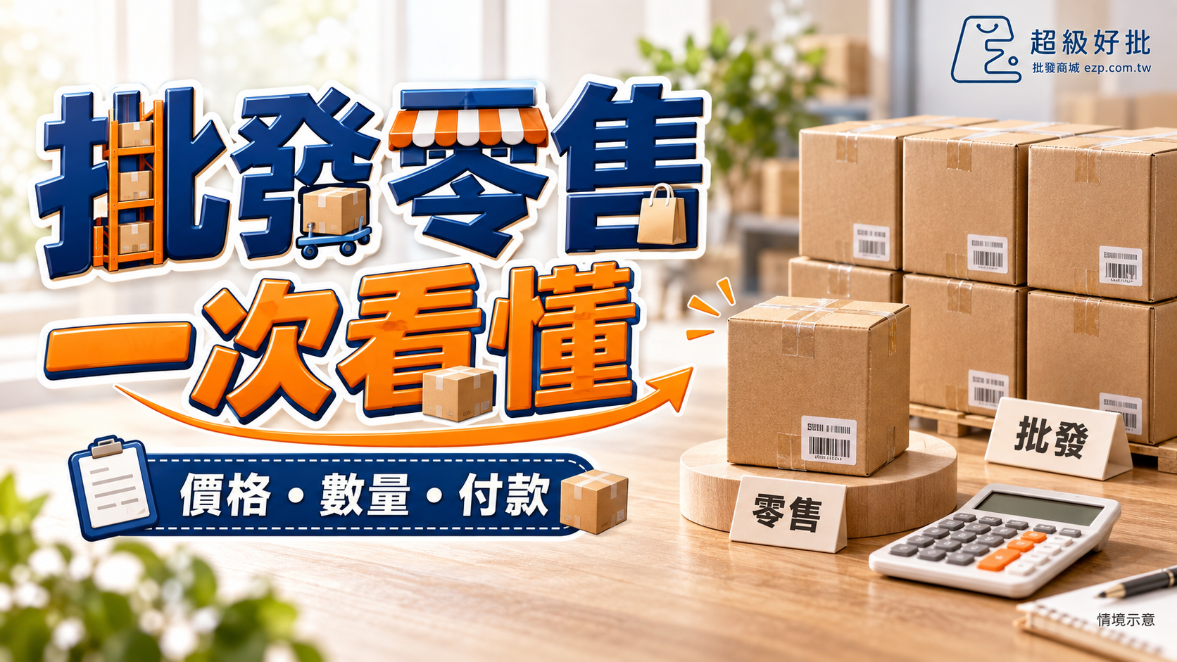 批發零售，一次看懂：價格・數量・付款
