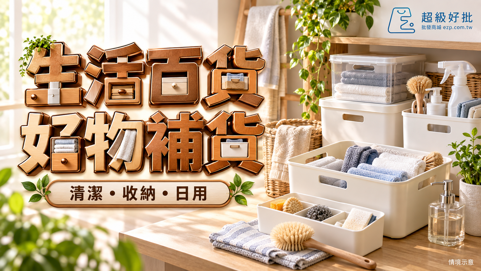 生活百貨，好物補貨：清潔・收納・日用